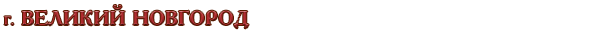 Россия / Новгородская область / г. Великий Новгород